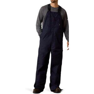 Ariat Flame Resistant Insulated Bib Overalls Navy Blue Safety Gear 3XL NEW